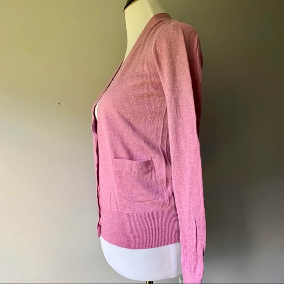 LOFT Light Purple Button Up Cardigan - Picture 9 of 10